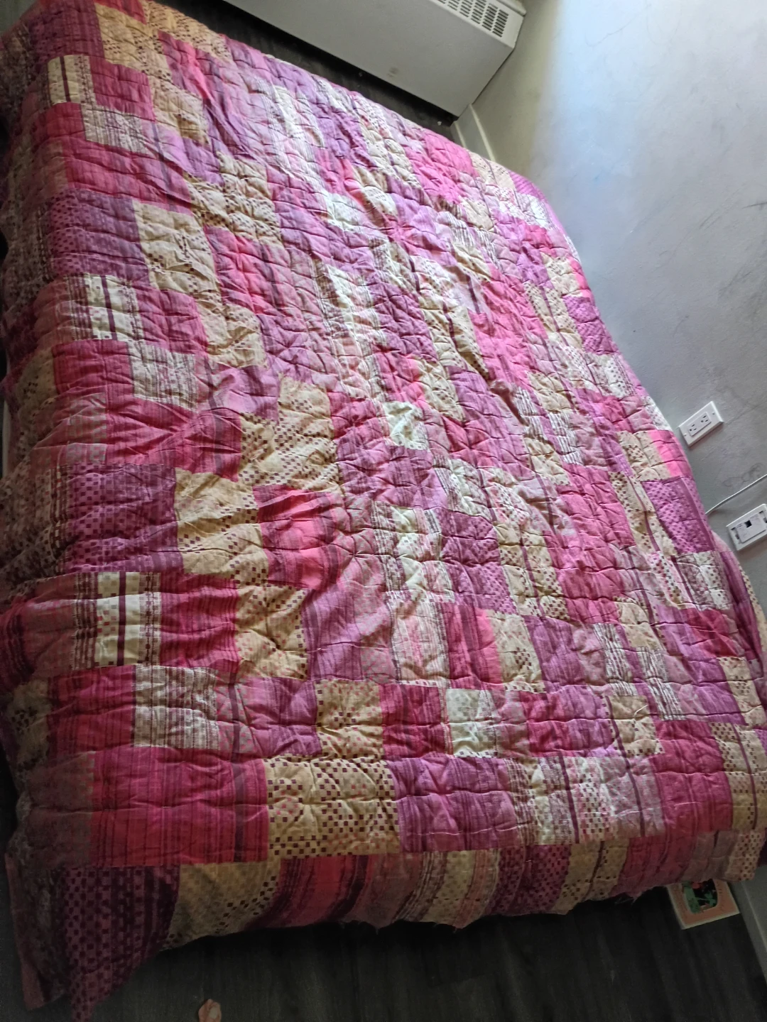 raw natural cotton quilt- queen size - photo 2