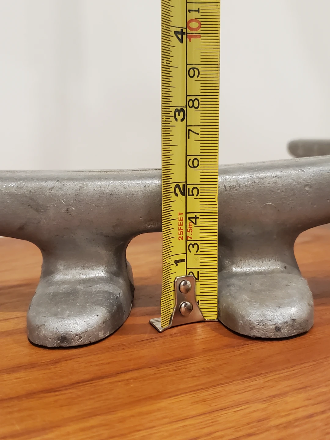 Aluminum 10 inch boat cleats - set of 3 - photo 4