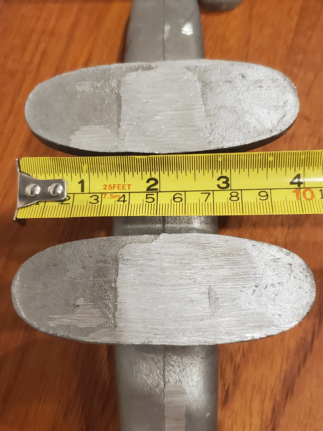 Aluminum 10 inch boat cleats - set of 3 - photo 5