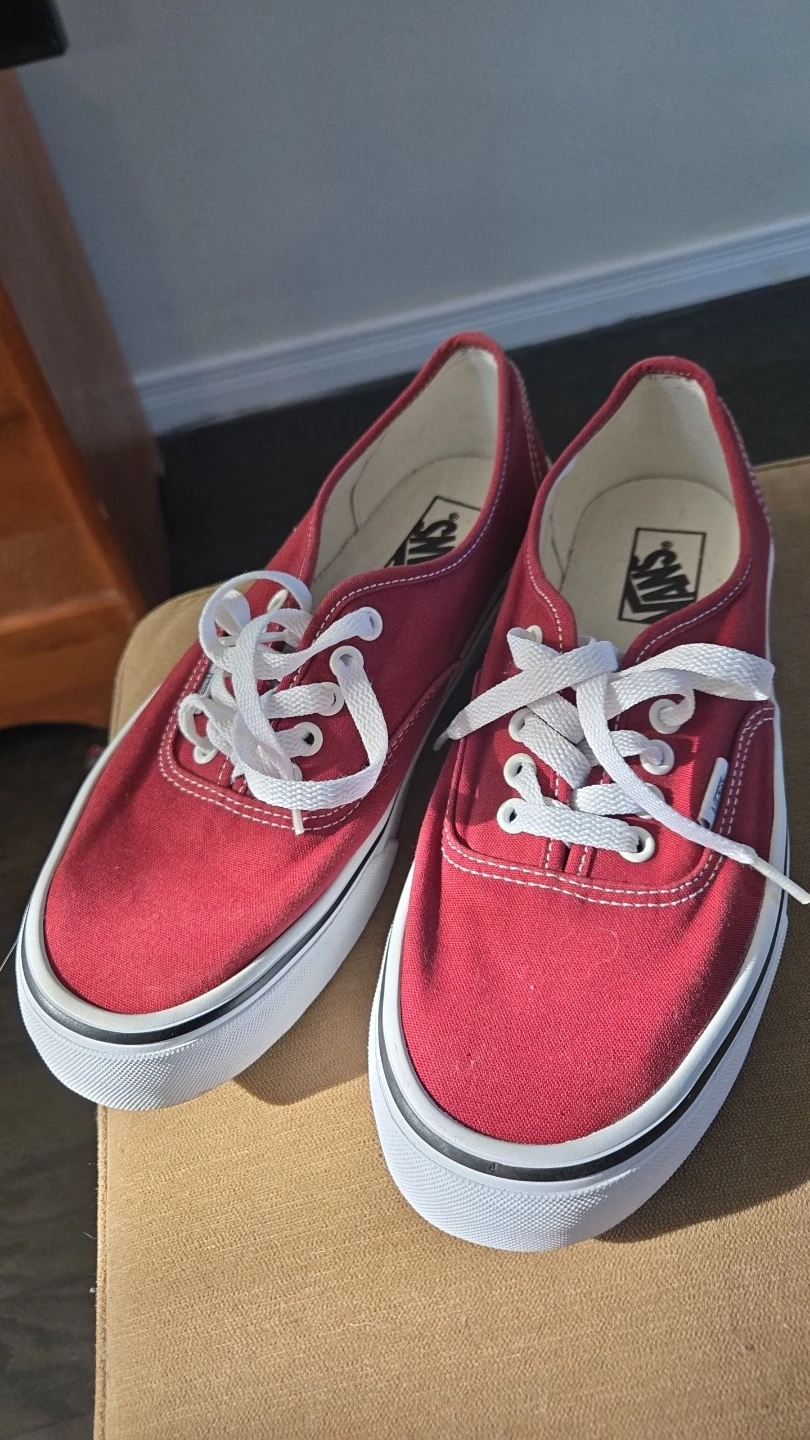 Vans Authentic Red Canvas Sneakers