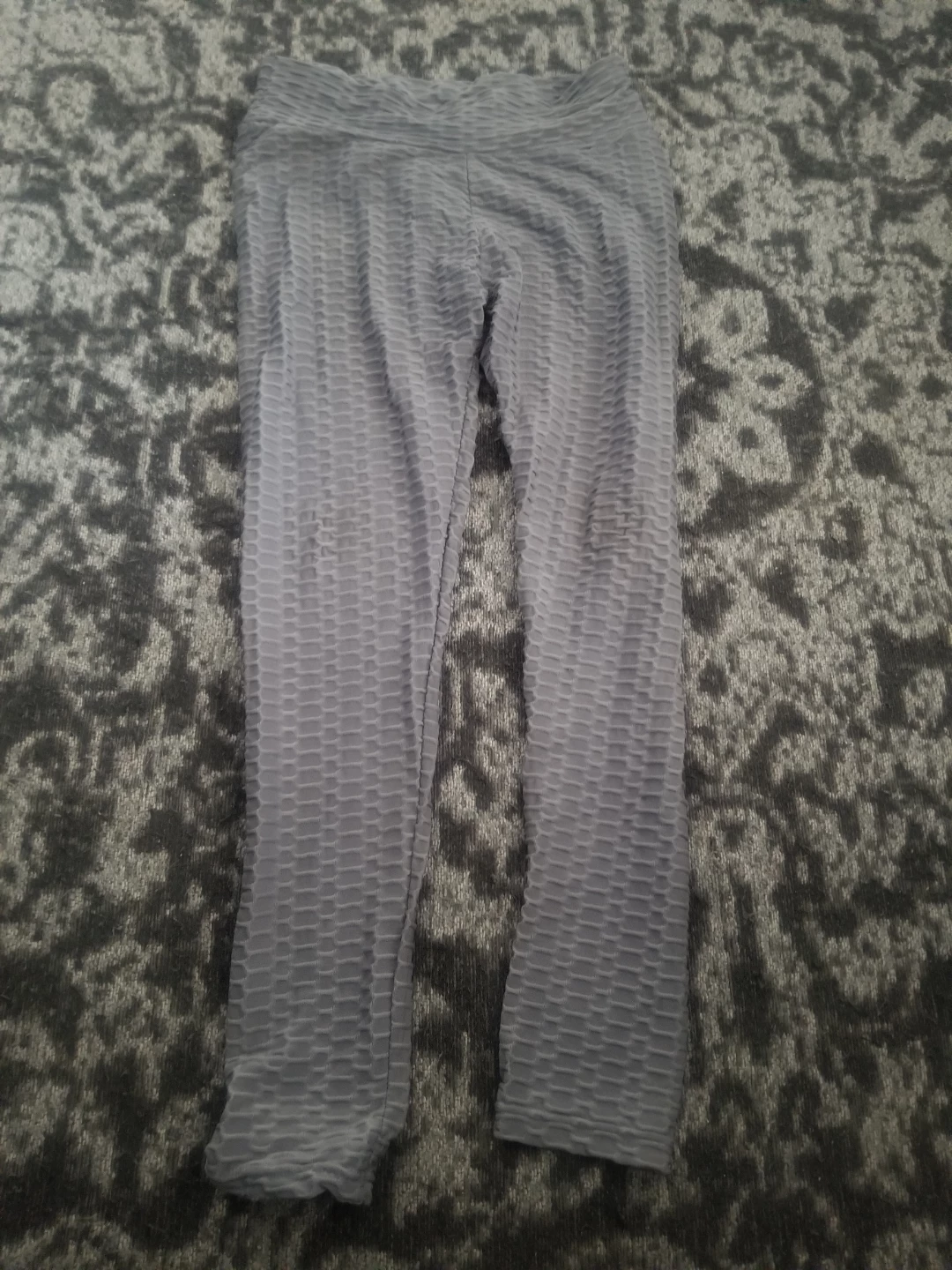 Tiktok Grey Textured Leggings - XL