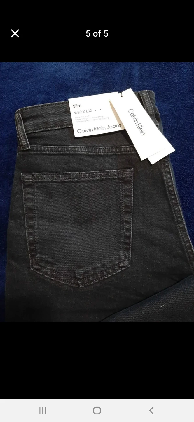 Calvin Klein Jeans Slim Fit W32 L32 Black Denim