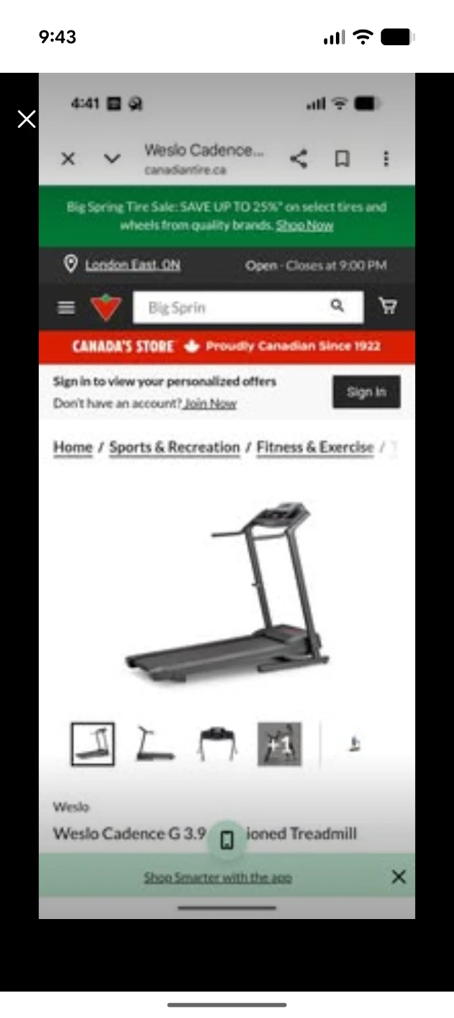 Weslo cushioned Treadmill