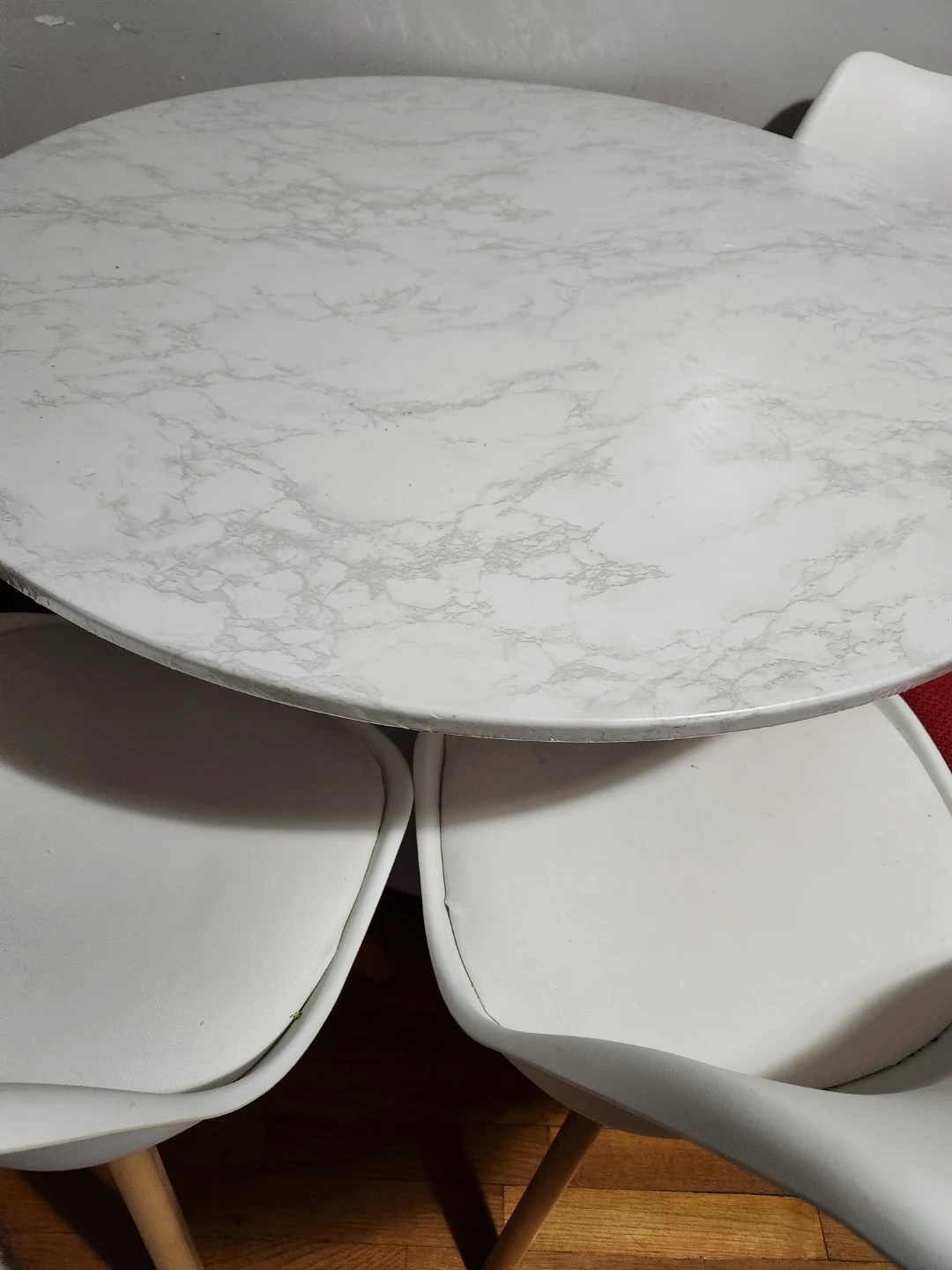 Marble Top Round Dining Table