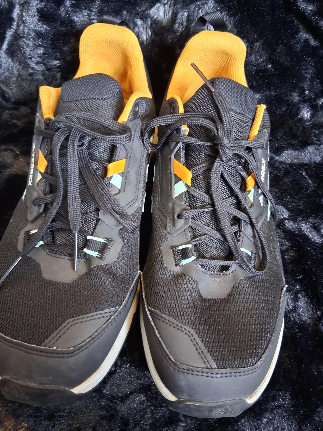 Adidas Terrex Trail Running Shoes Black/Orange Size 8 - photo 3