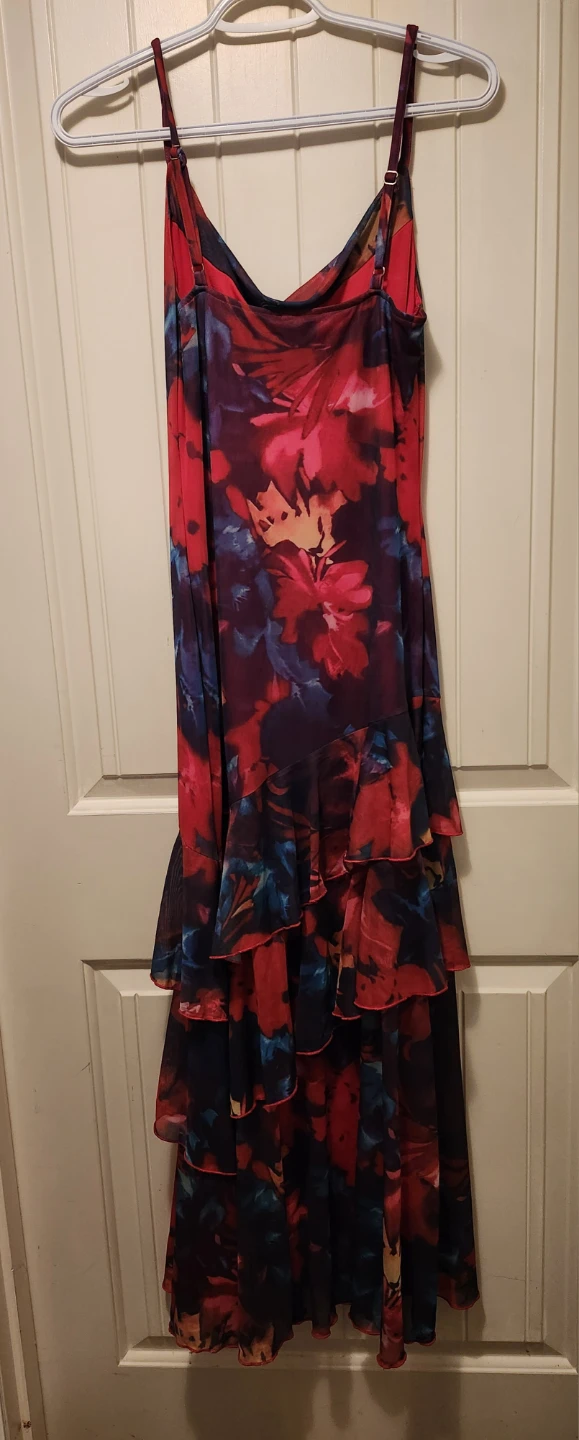 PrettyGarden Floral Tiered Midi Dress Size S - photo 2