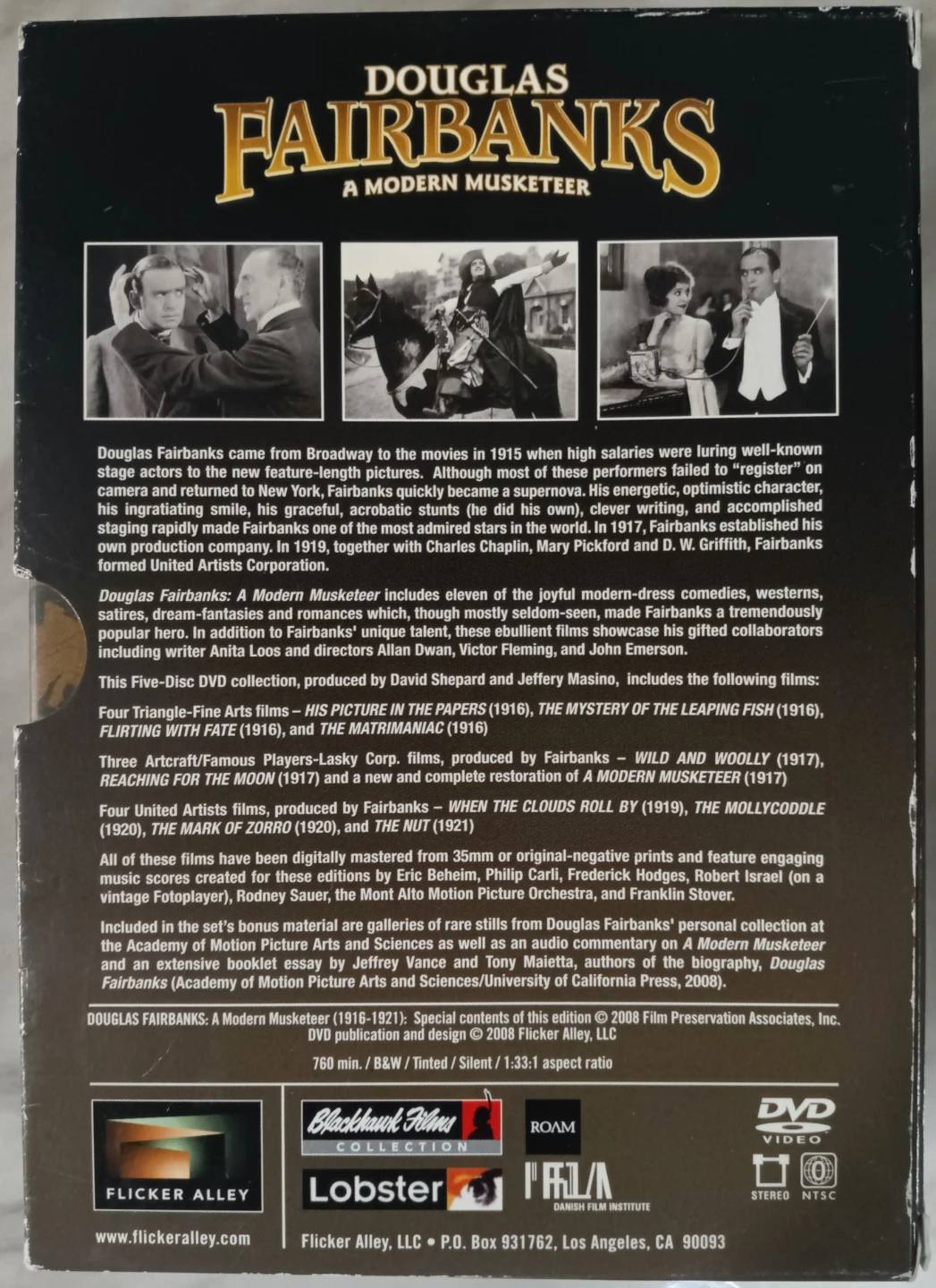 Douglas Fairbanks: A Modern Musketeer (5-Disc DVD Edition) - photo 2