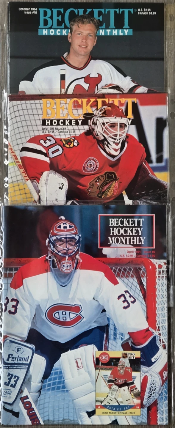 9 Vintage 90's Hockey Becketts, Jagr, Bure, Brodeur - photo 3