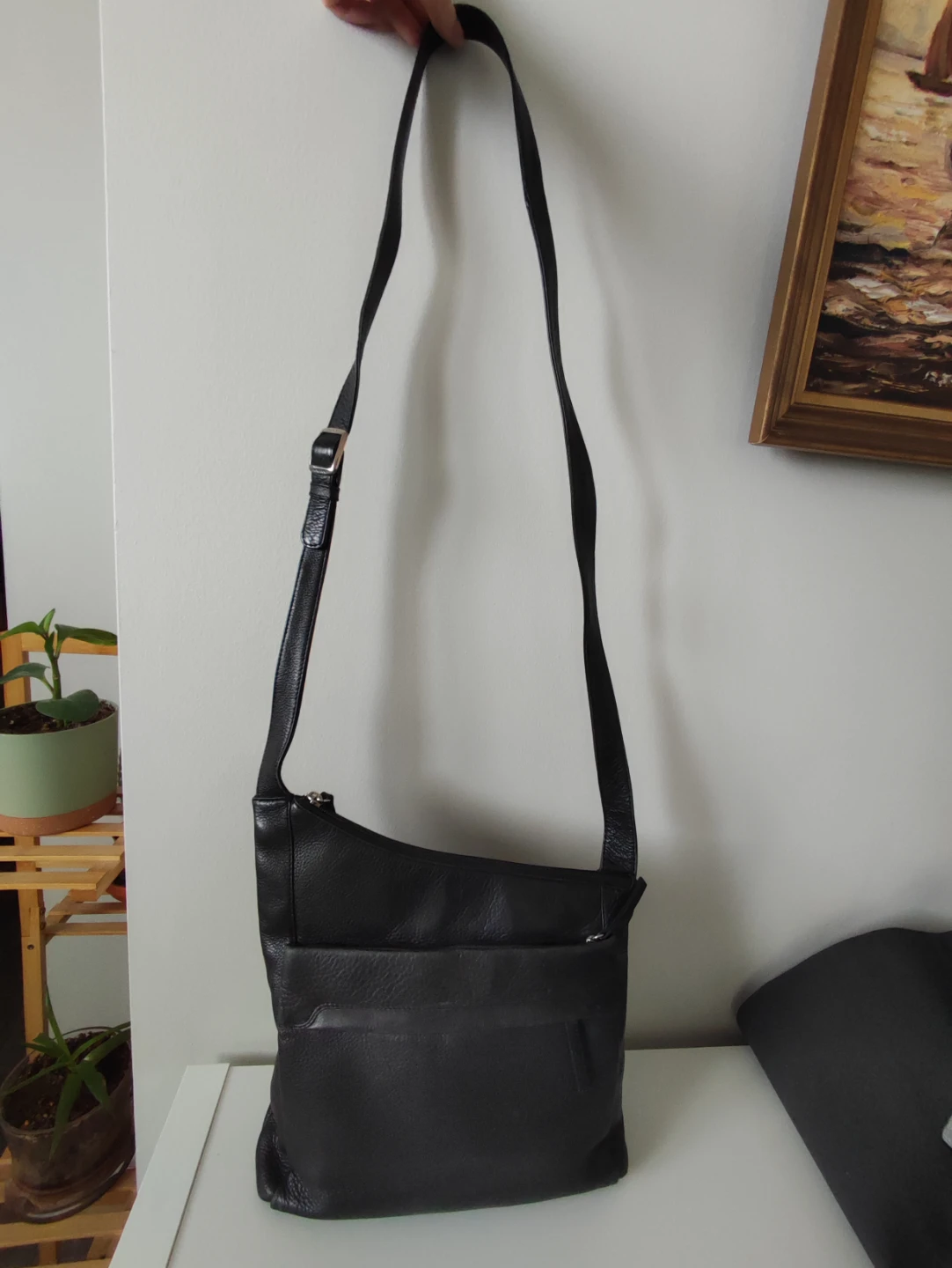 Derek Alexander Black Leather Crossbody Bag - photo 2