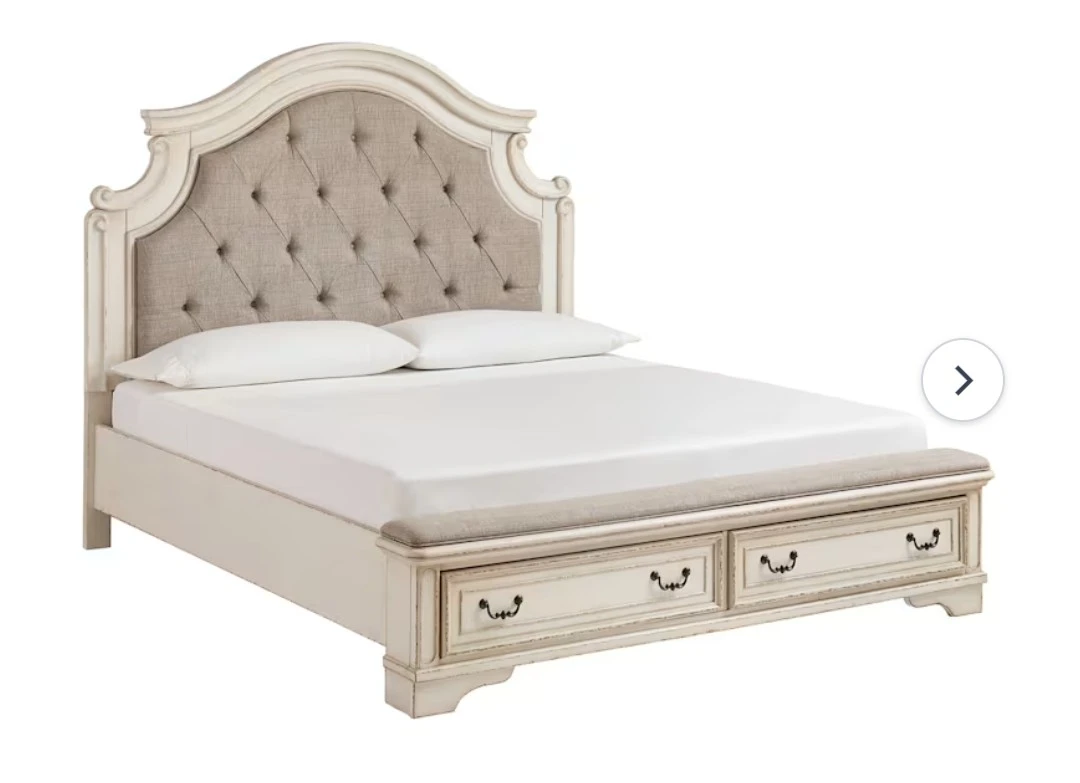 Ashley Vintage Queen Upholstered Bed - photo 3