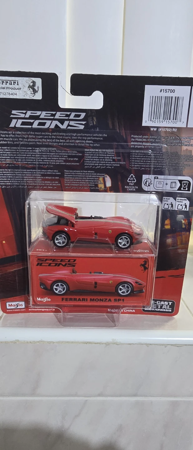 Ferrari Monza SP1 Die-Cast Model Cars 1:64 Scale - photo 4