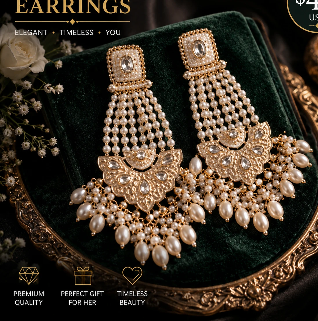 Chandelier Pearl Earrings