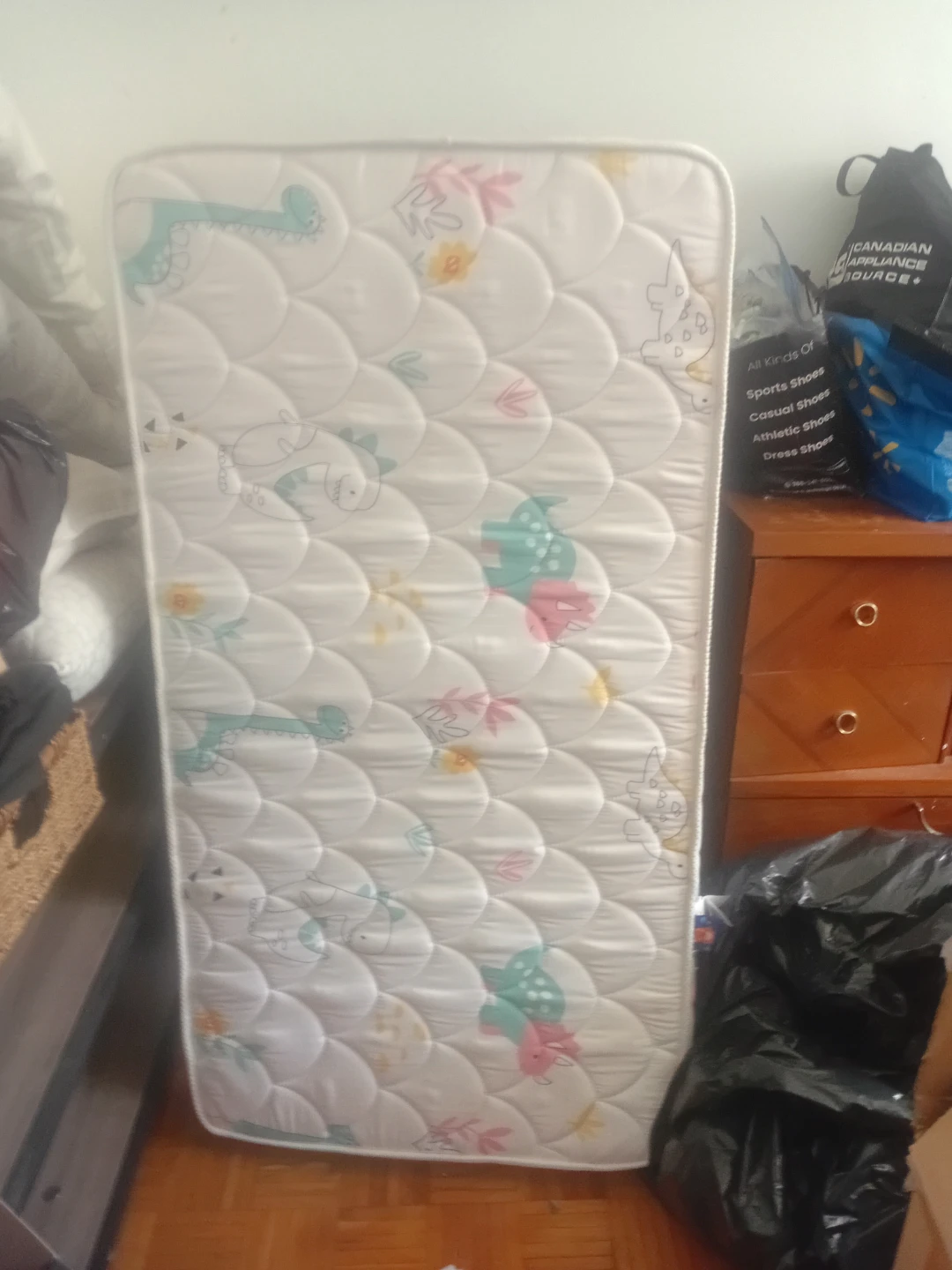 Toddler Mattress with Dinosaurs
