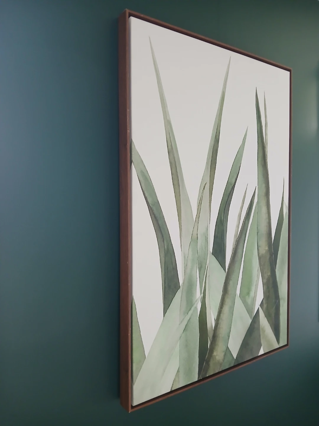 Framed Watercolour of Green Grass - photo 2