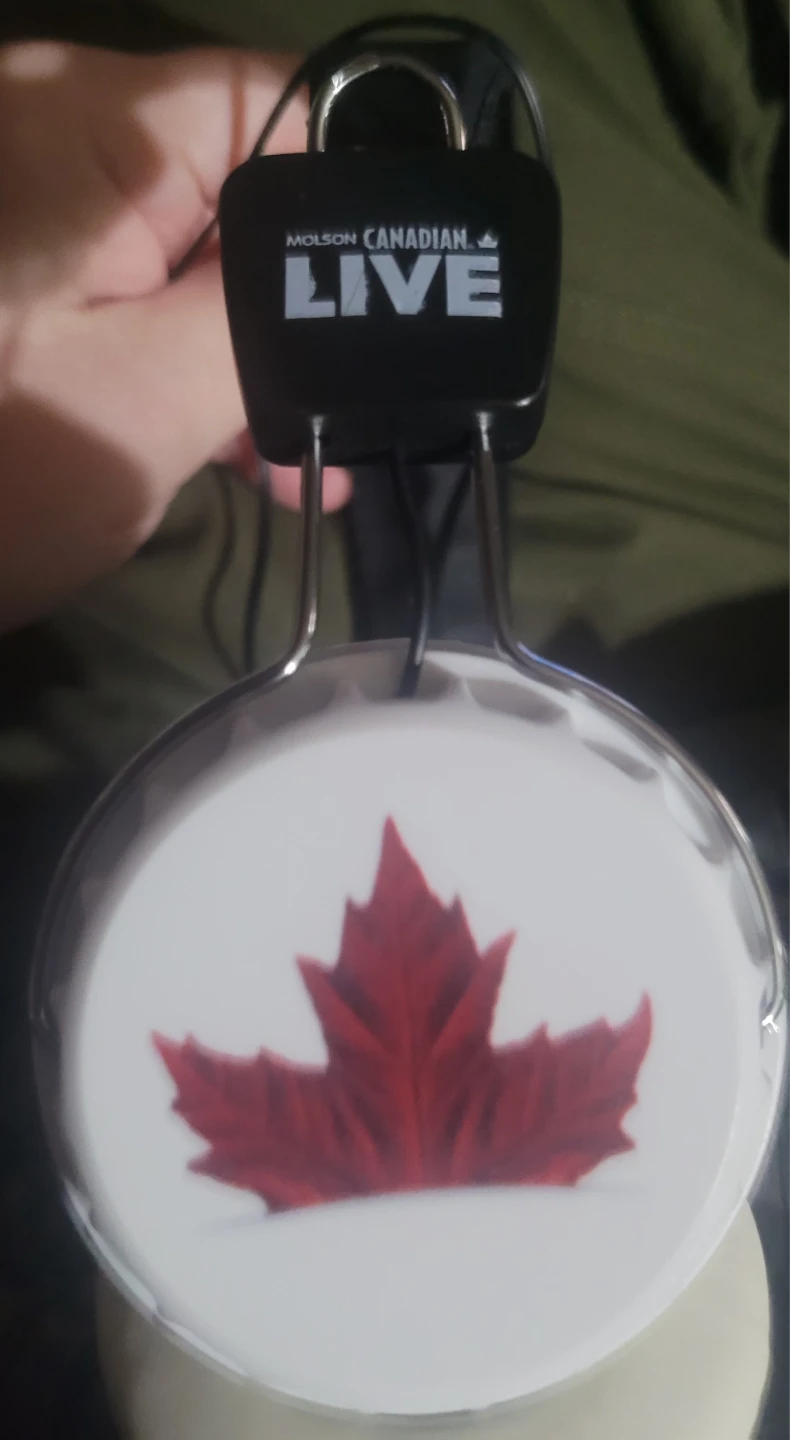 Molson Canadian Live Headphones with Maple Leaf Design - photo 2
