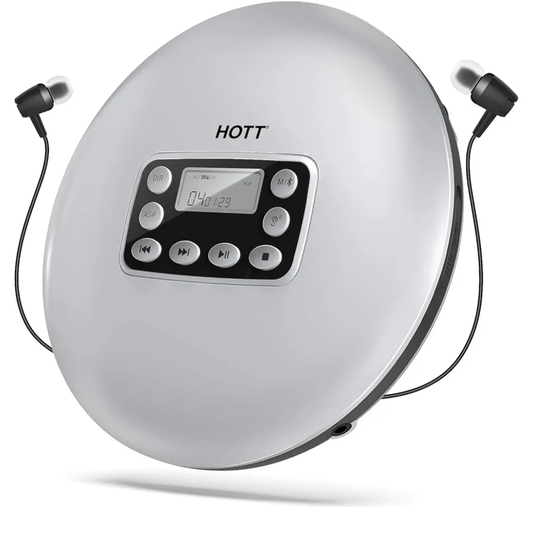HOTT Portable CD Player with Bluetooth