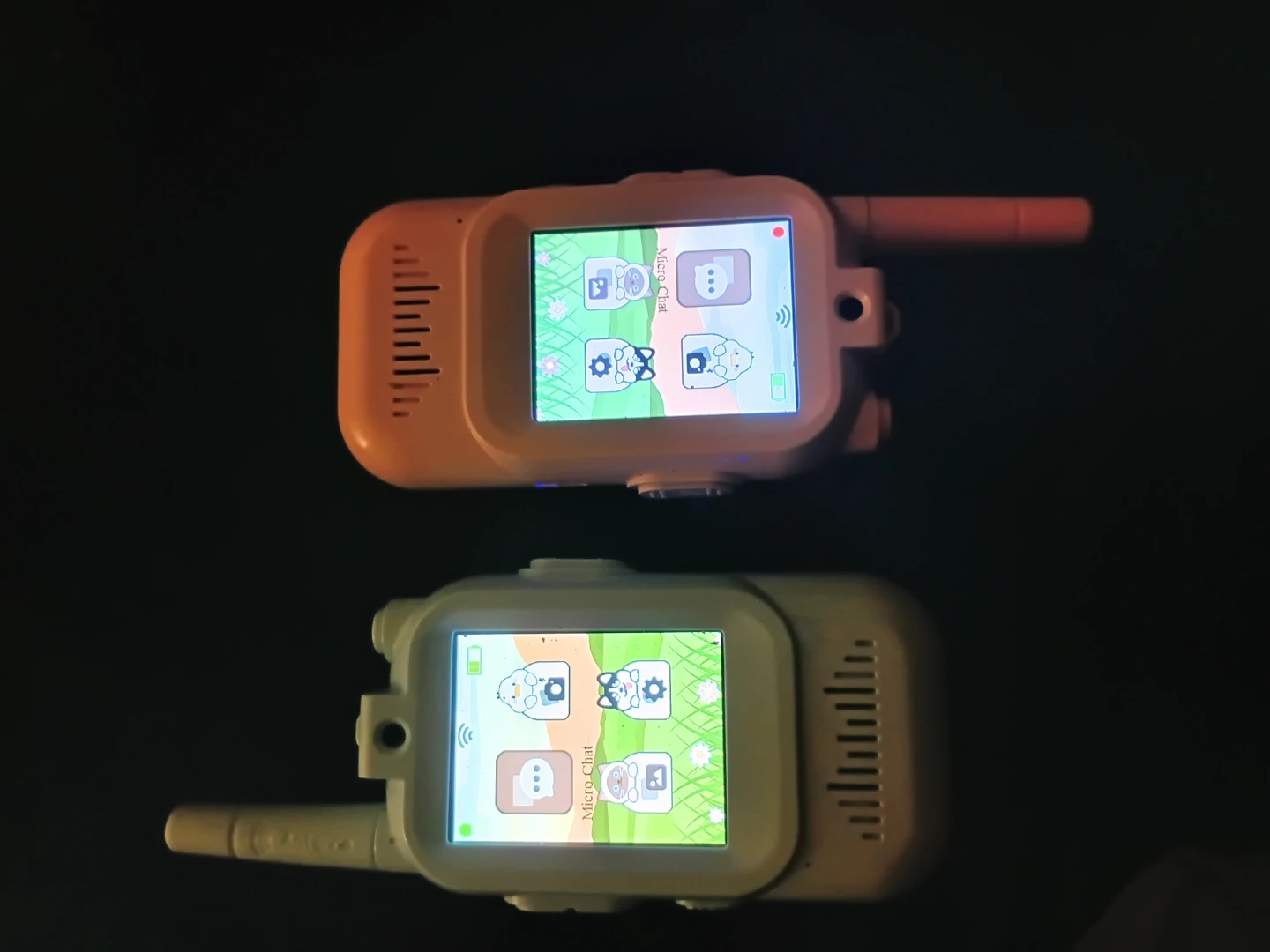 Set of 2 Kids Walkie Talkies - Pink and White
