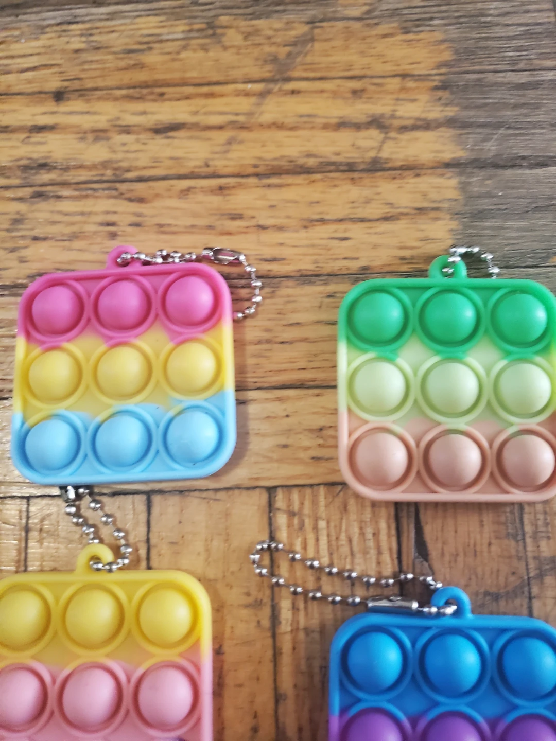Mini Pop It Fidget Toy Keychains - photo 4