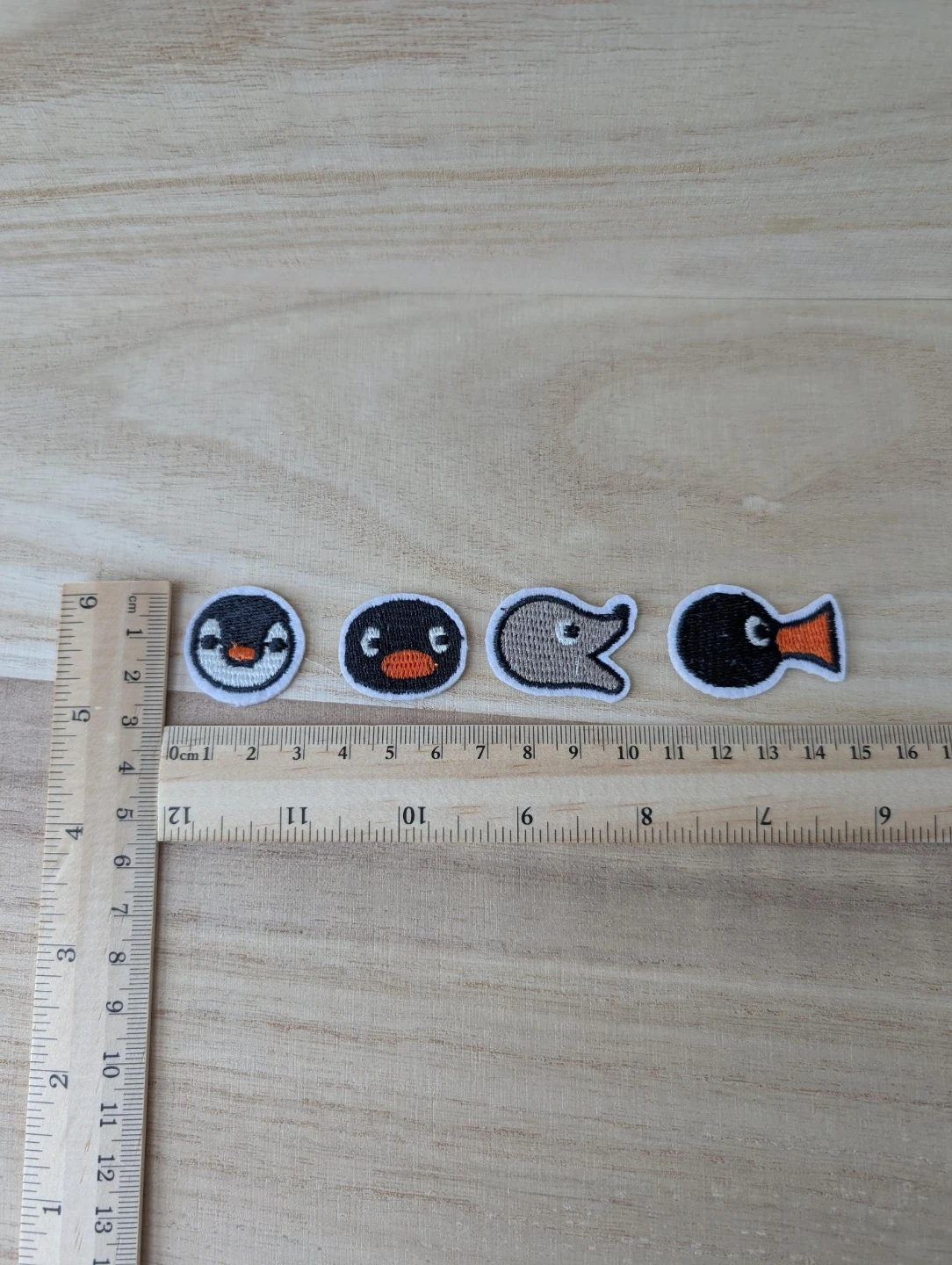 Set of 4 Cute Pingu and friends Embroidered Patches - photo 2