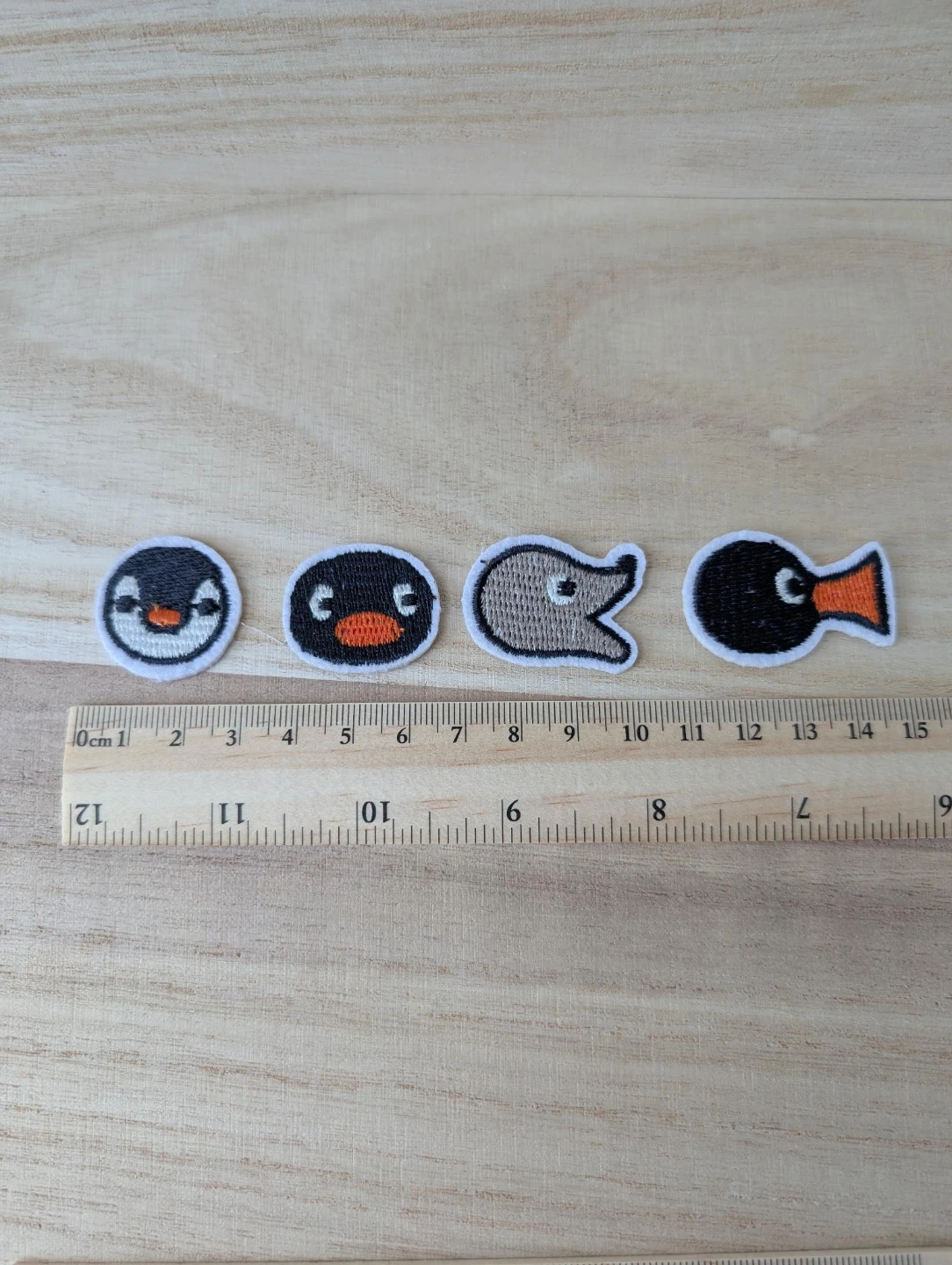 Set of 4 Cute Pingu and friends Embroidered Patches - photo 4