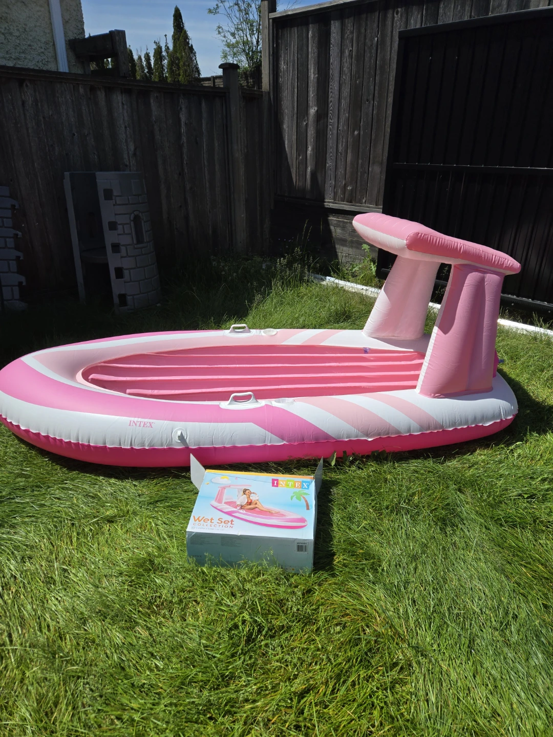 Brand new intex pink inflatable boat raft
