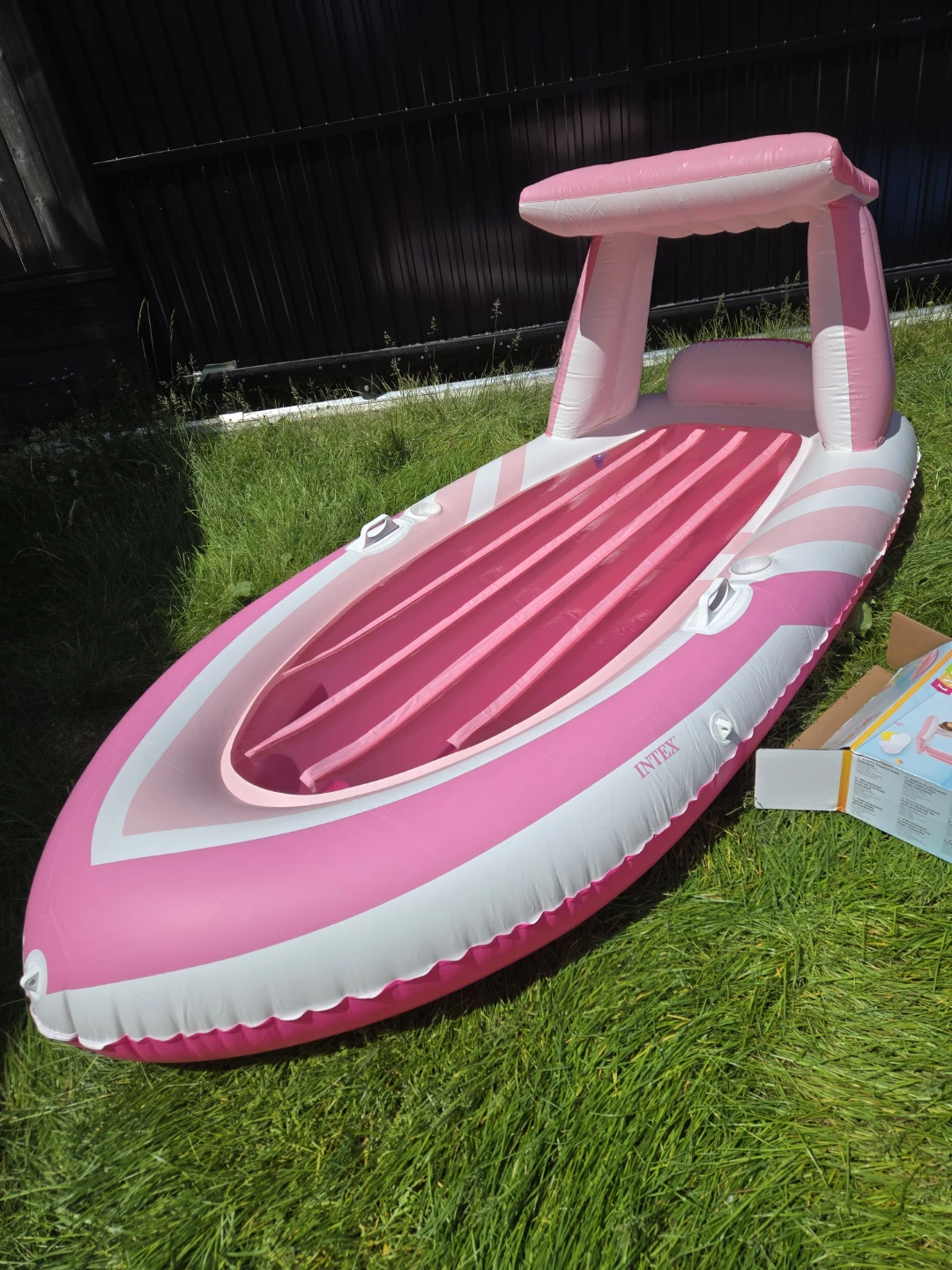 Brand new intex pink inflatable boat raft - photo 2