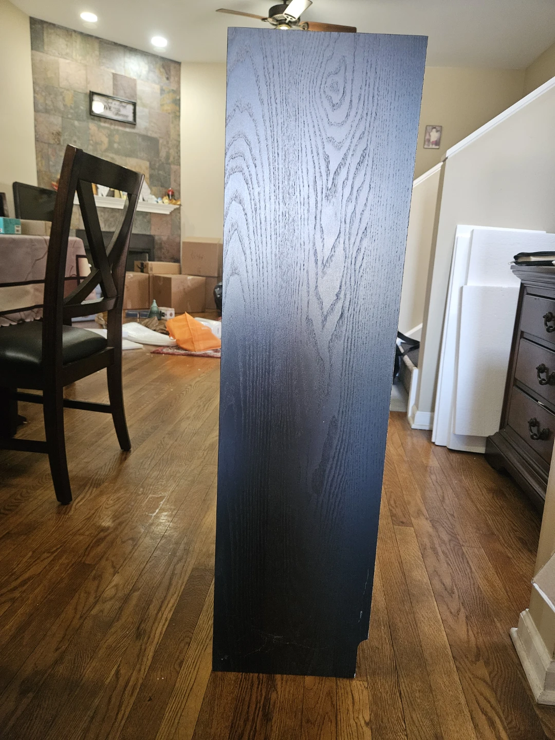 Black 4-Shelf Bookcase - photo 2