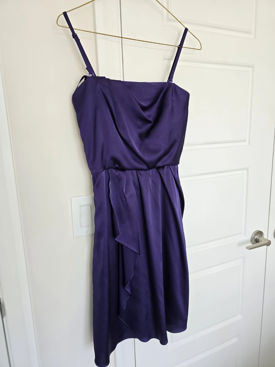 Le Chateau Purple Satin Dress XS/TP