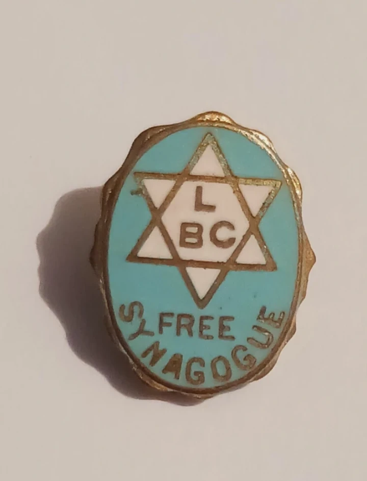 Judaica Israel Star of David "LBC Free Synagogue" Enamel Pin - photo 2