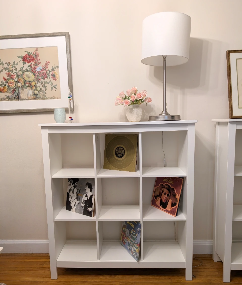 White 9 Cube Storage Shelf