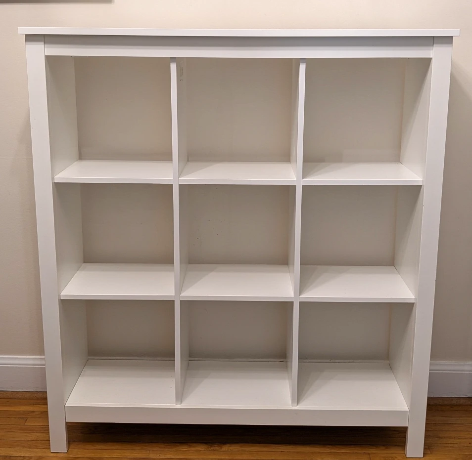 White 9 Cube Storage Shelf - photo 2