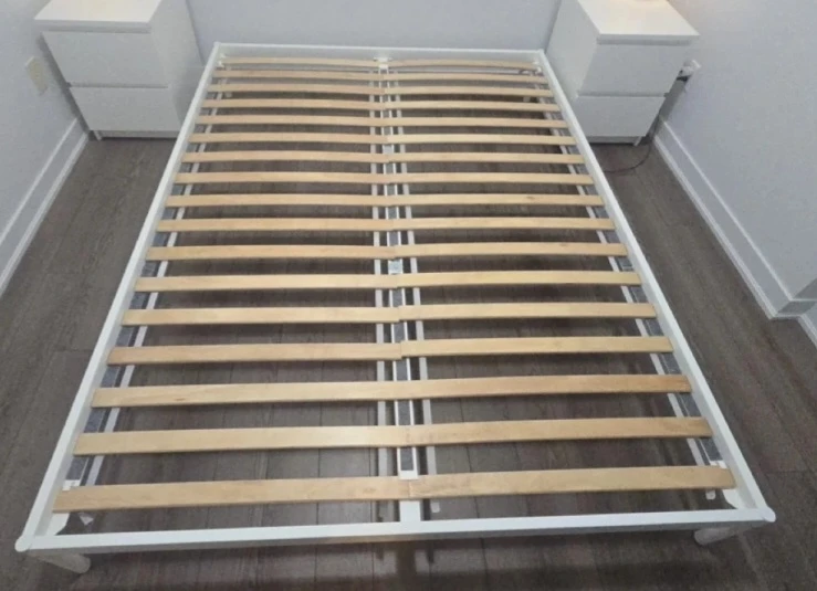 IKEA metal Bed Frame, White, Full/Double - photo 4