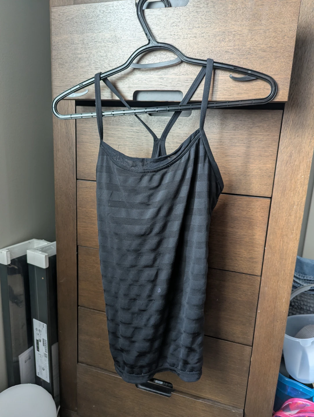 Lululemon Black Striped Tank Top