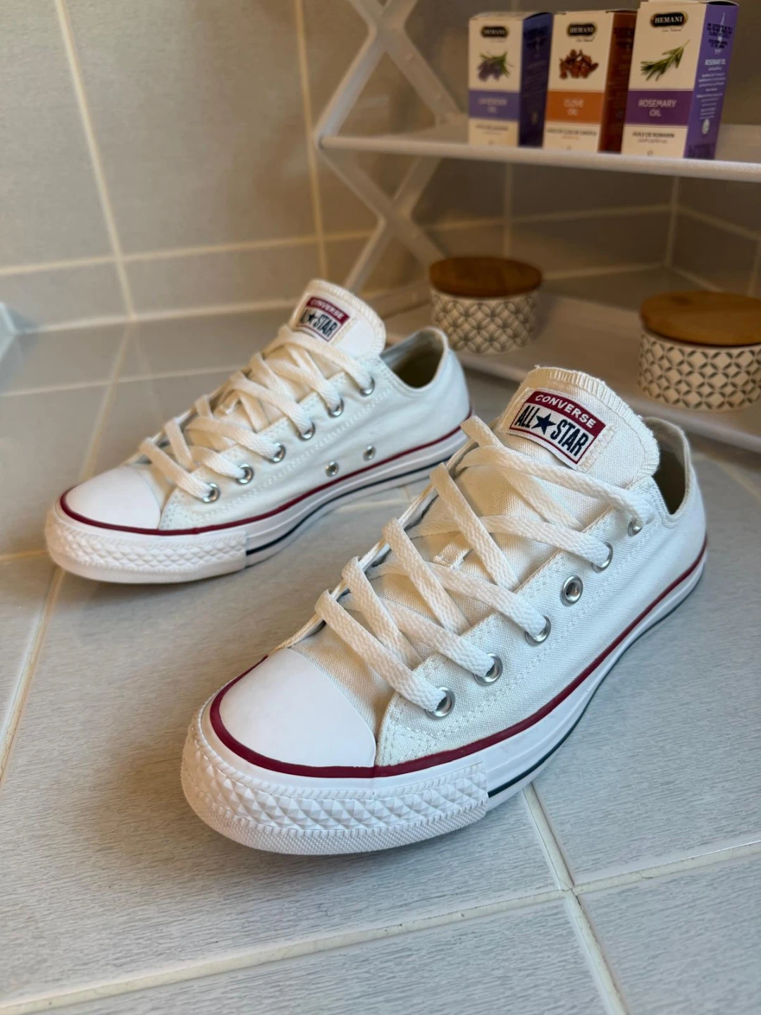 Converse All Star White Canvas Low Top Sneakers - photo 2