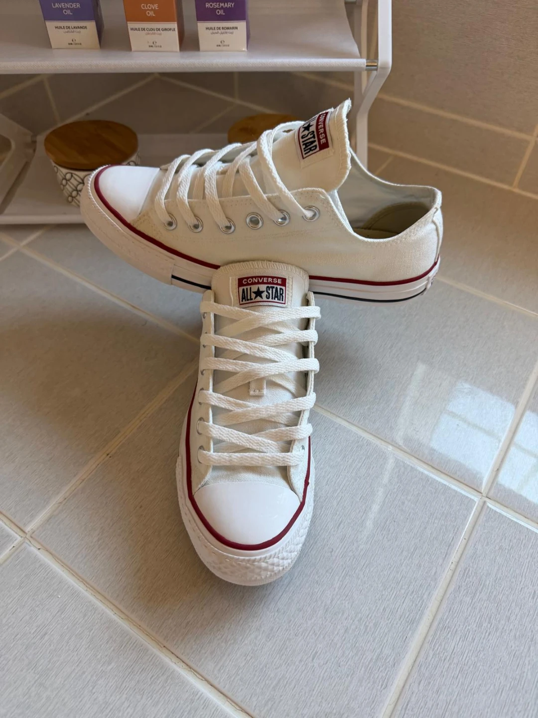 Converse All Star White Canvas Low Top Sneakers - photo 3