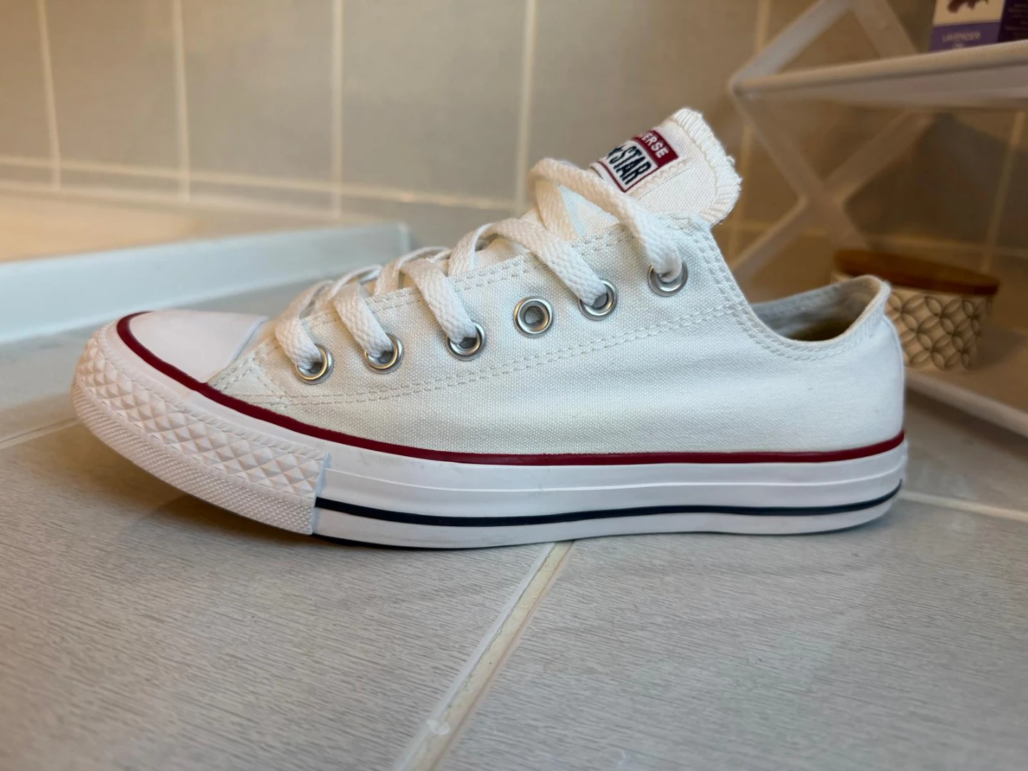 Converse All Star White Canvas Low Top Sneakers - photo 5