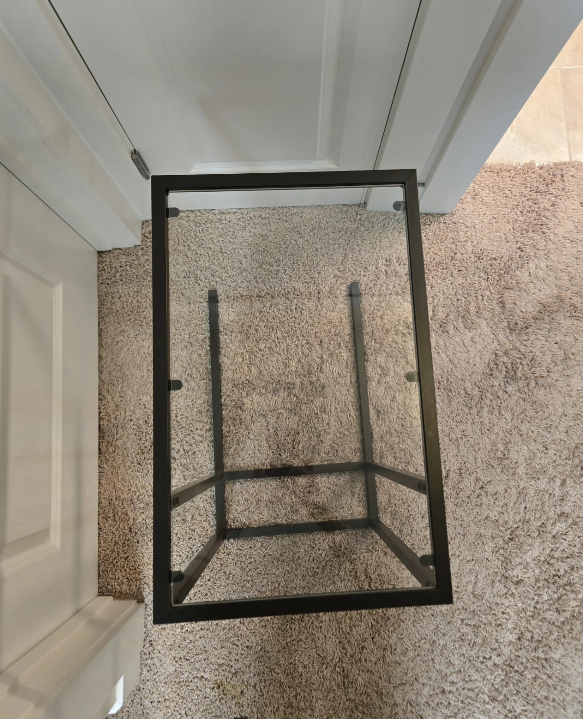 Black Metal and Glass C-Table - photo 3