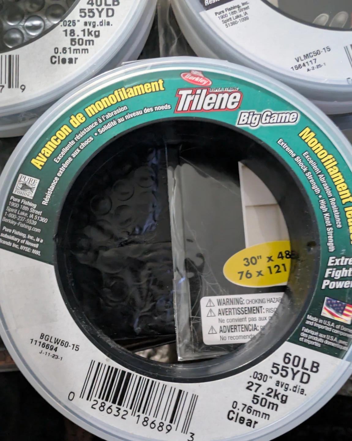 Berkley Trilene Big Game Mono Fishing Line - 40,50,60lb/55yd - photo 4