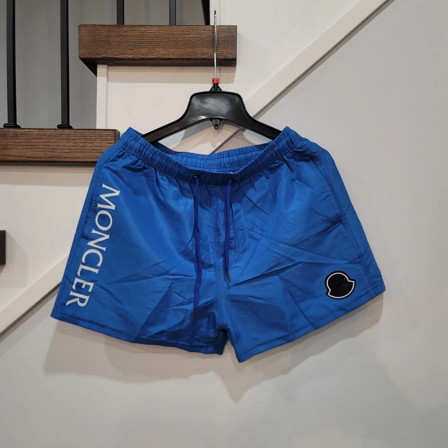Moncler Men's Blue Swim Shorts small