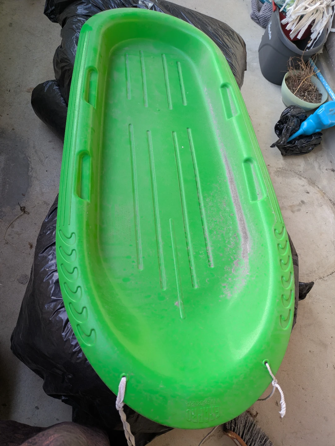 Green Toboggan Sled - photo 2