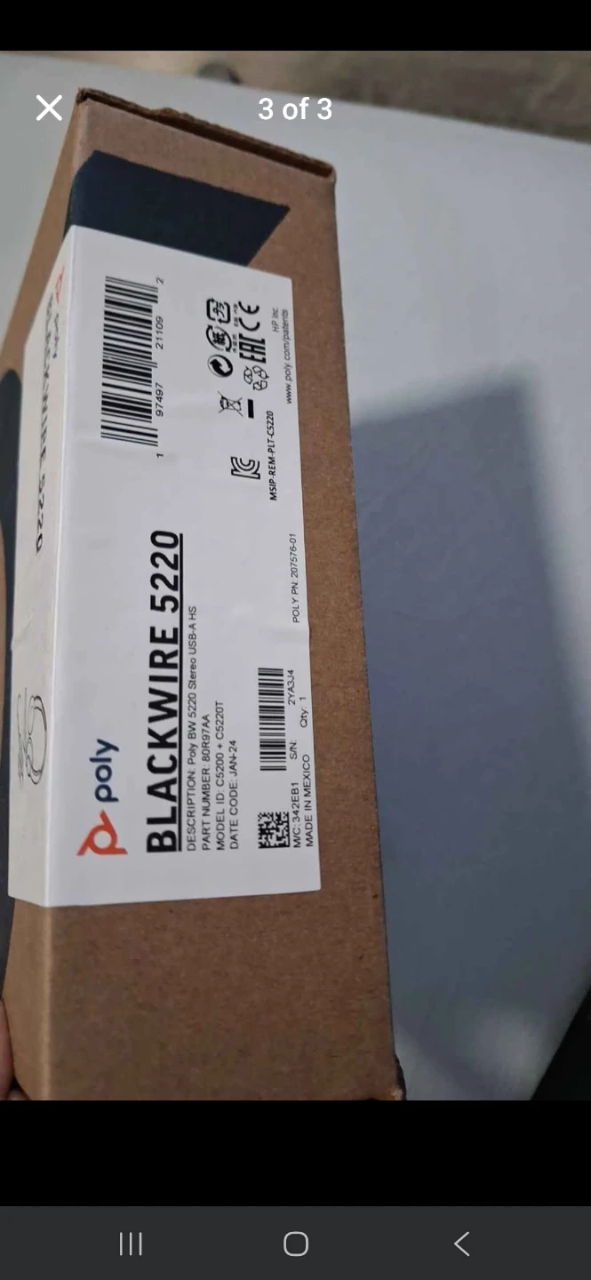 Poly Blackwire 5220 Stereo Headset - photo 3