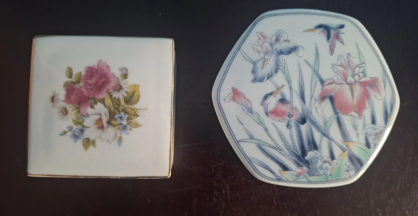 Vintage Porcelain Trinket Boxes made in Japan - photo 2