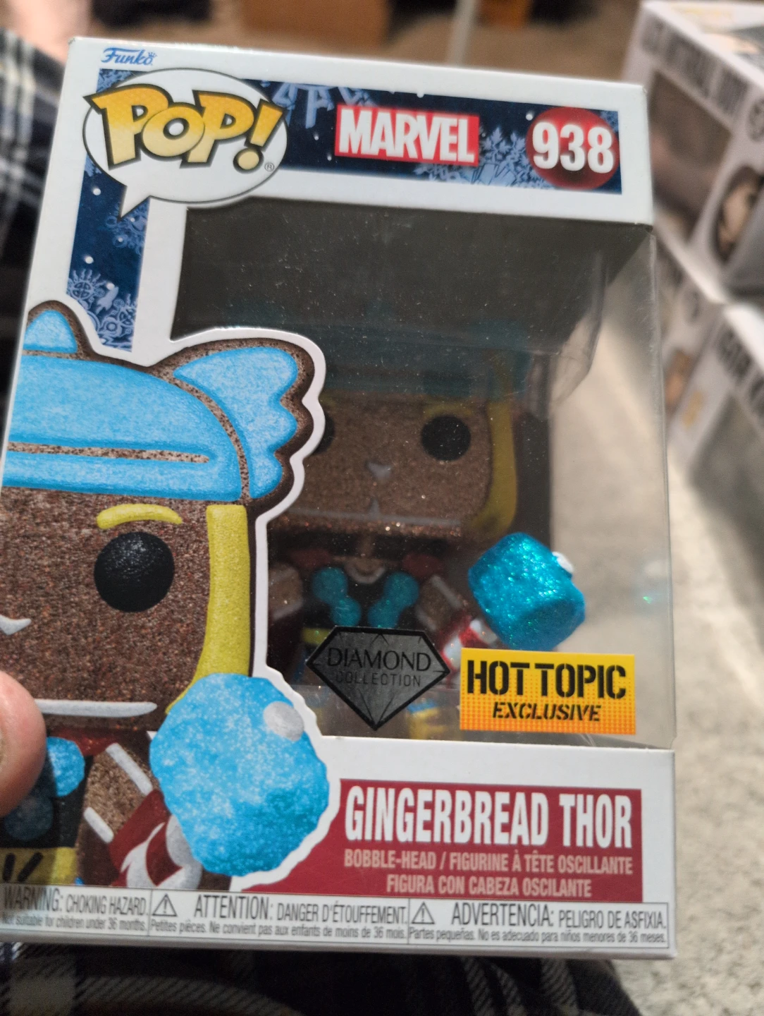 Funko Pop! Marvel Gingerbread Thor 938 Diamond Collection