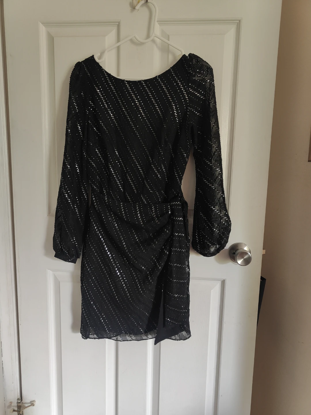 Le Château Black Sequined Dress TTP/XXS