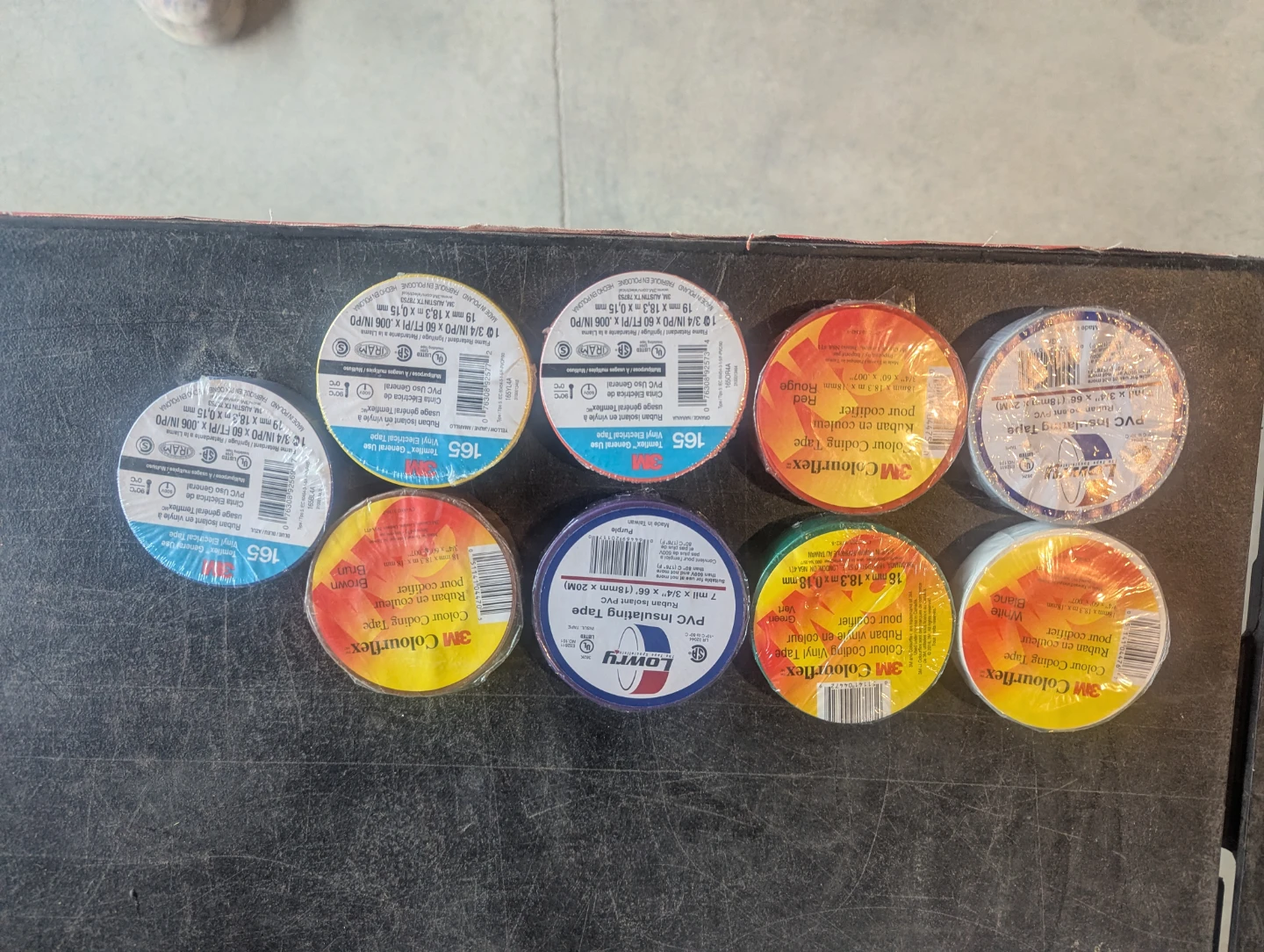Assorted Colored Electrical Insulating Tape - 3M, - photo 2