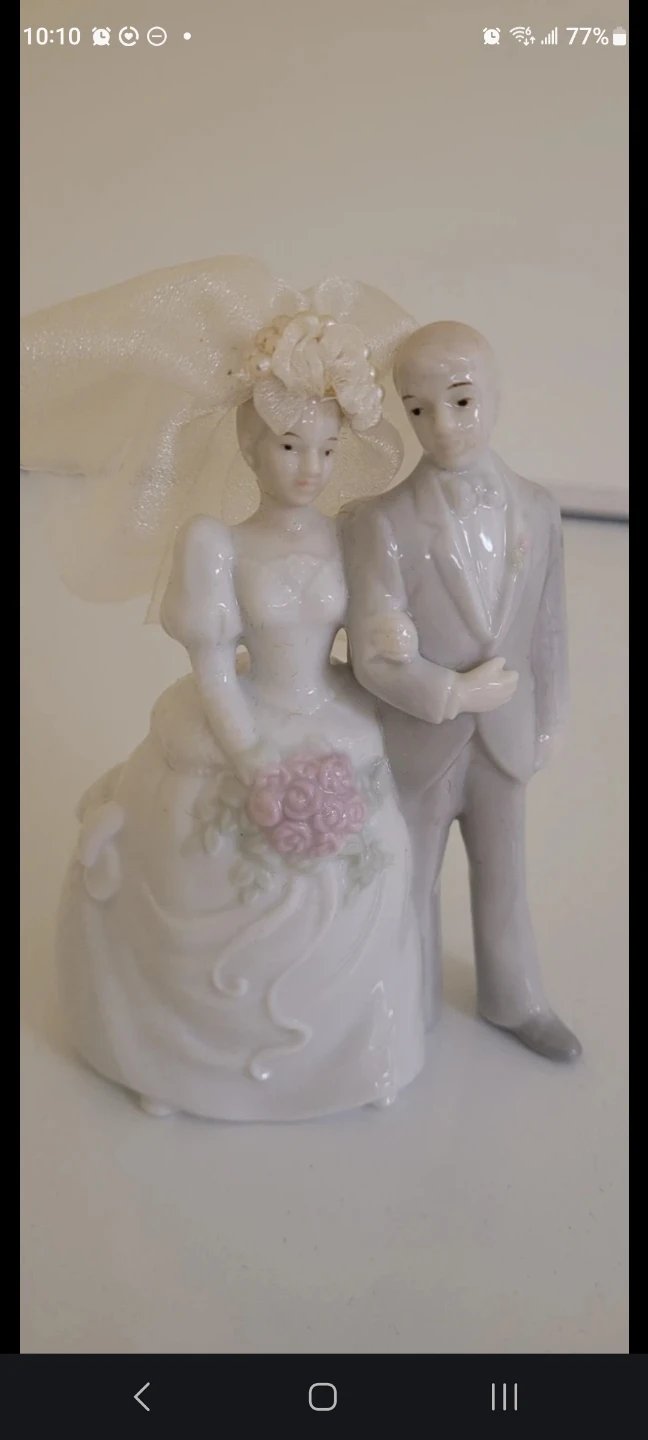 1986 Enesco Wedding Figurine Cake Topper