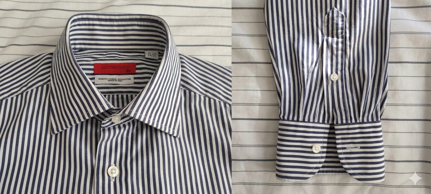 Antonio Fusco Men's Striped Dress Shirt - photo 2
