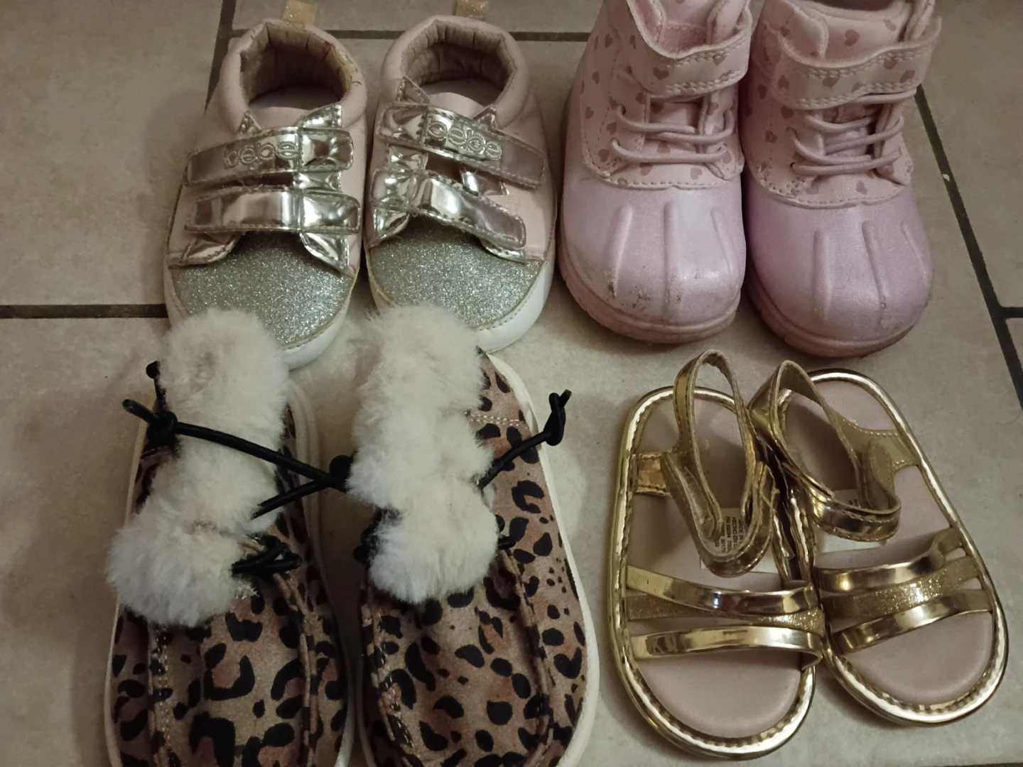 Baby Girl Shoes Bundle - 3-6m - 4c mixed  (various brands) - photo 3