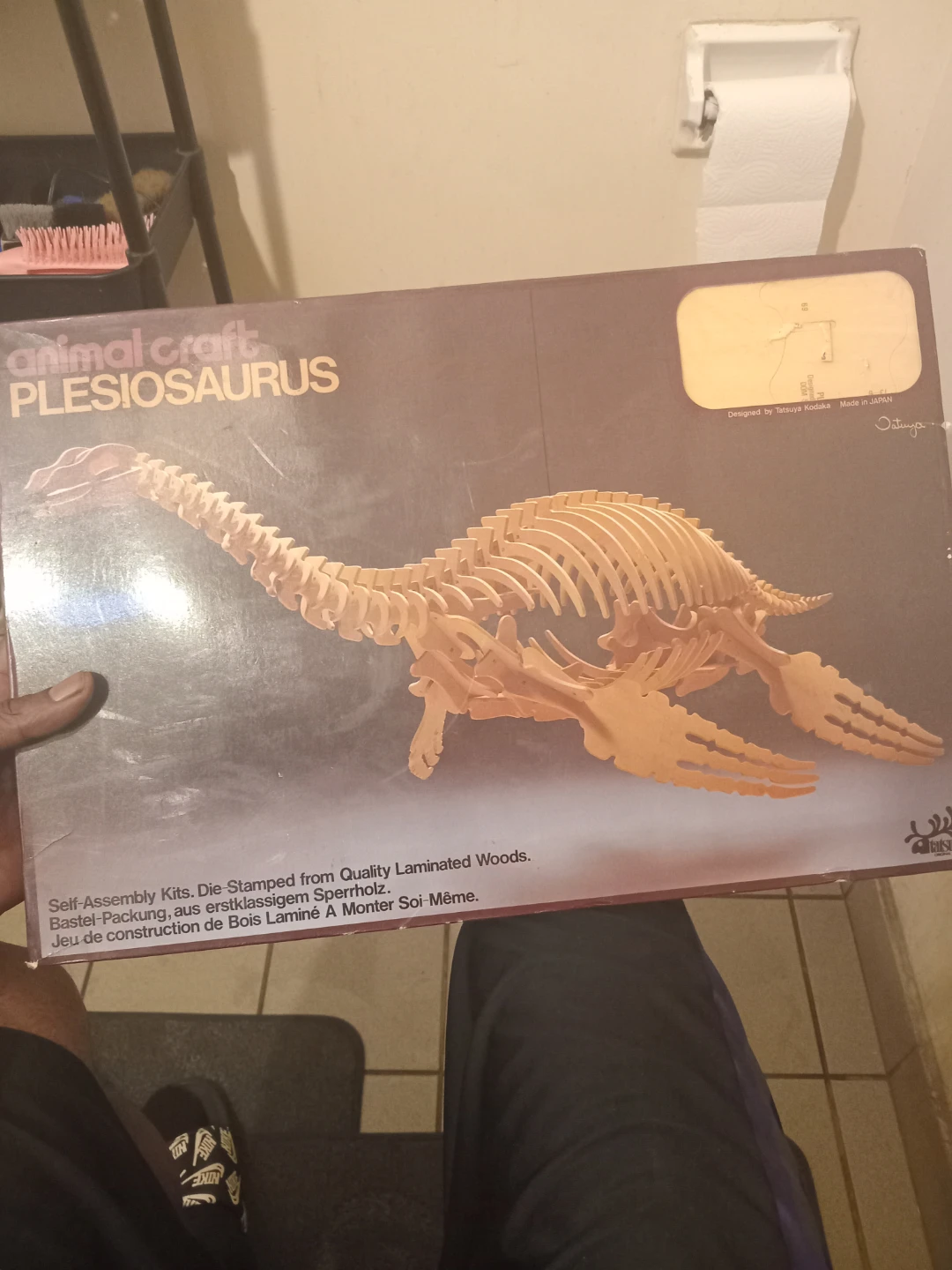 Animal Craft Pliosaurus Wooden Model Kit