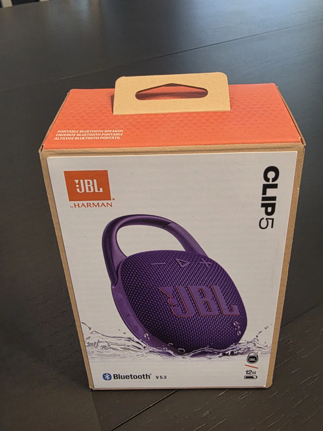 JBL Clip 5 Portable Bluetooth Speaker - Purple